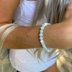 LUCKY HEALING CRYSTAL BEADED STRETCHY BRACELET